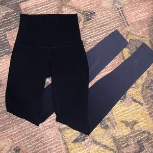 Black to grey ombré lululemon leggings